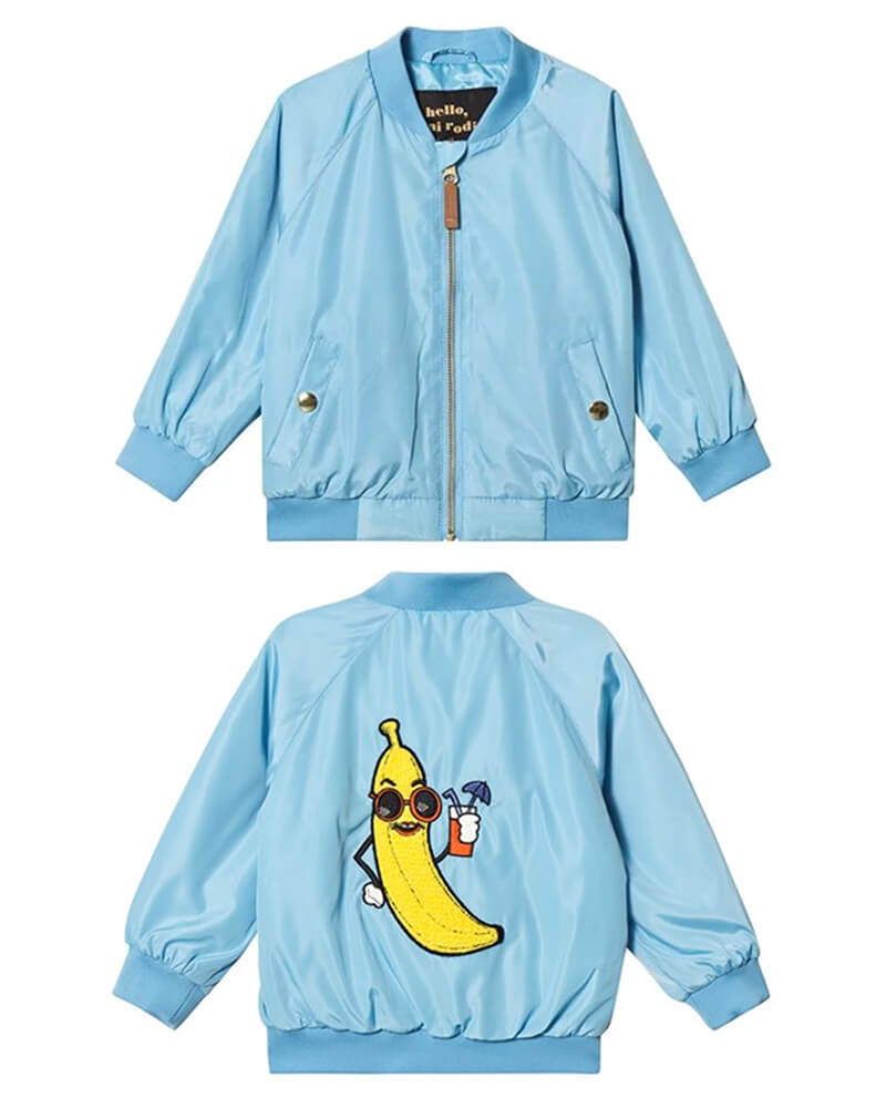 14: Mini Rodini Banana Baseball Jacket 104/110