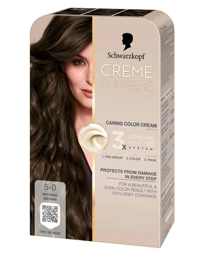 Schwarzkopf Creme Supreme 5-0 Natural Brown 60 ml billede