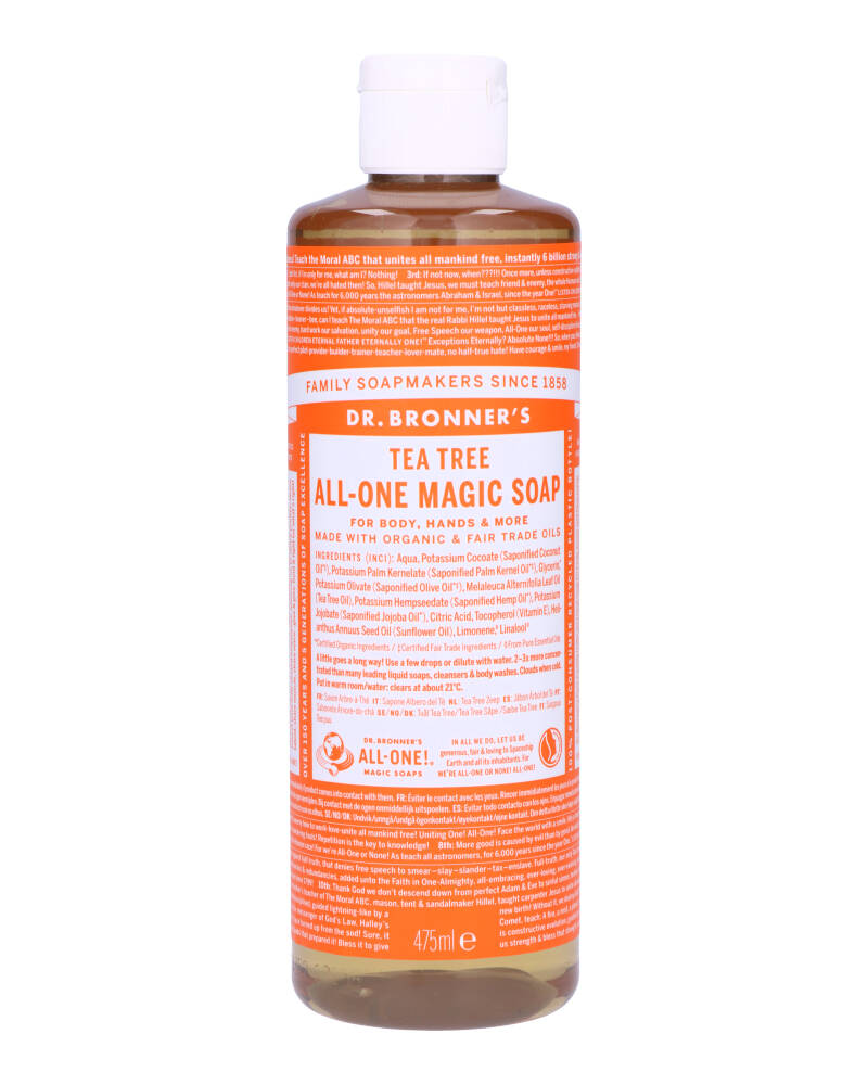Dr. Bronner's Pure-Castile Soap Tea Tree 475 ml billede