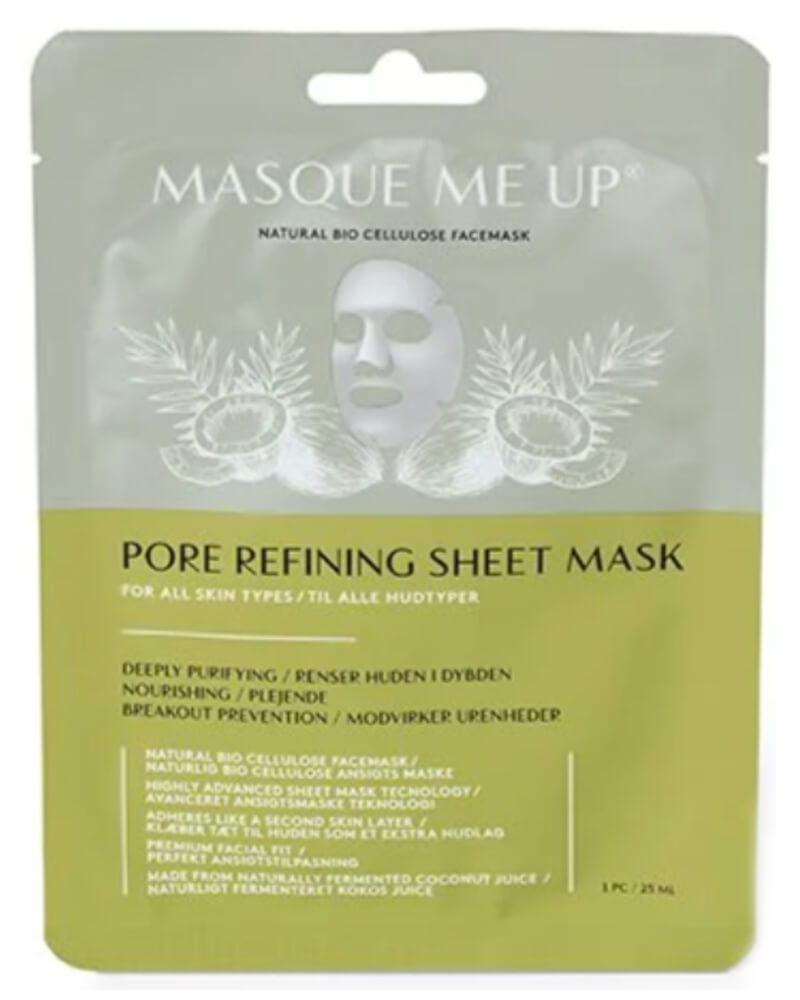 Billede af Masque Me Up Natural Bio Cellulose Facemask - Pore Refining Sheet Mask 25 ml