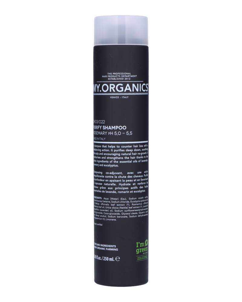 My.Organics The Organic Purify Shampoo Rosemary 250 ml billede