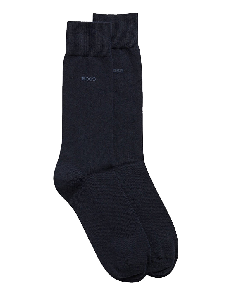 Hugo Boss Strømper 2-Pack Navy Str. 39-42