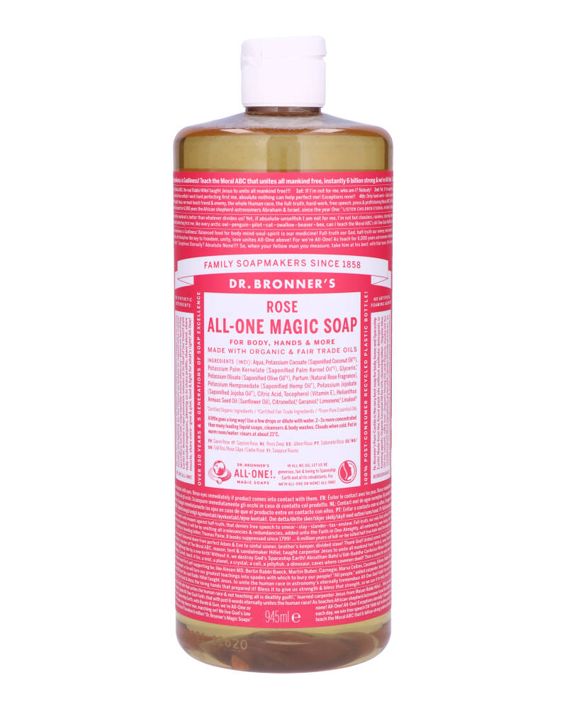 Dr. Bronner's Pure-Castile Soap Rose 945 ml billede