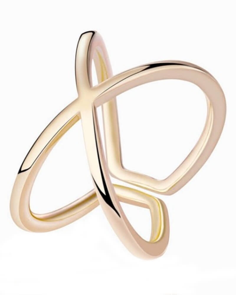 Everneed Emma Krydsring Guldfarvet (U)