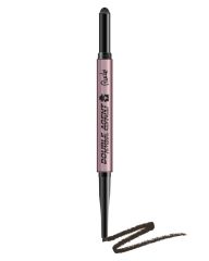 Rude Cosmetics Double Agent 2 in 1 Eyebrow Pencil & Powder Black Brown