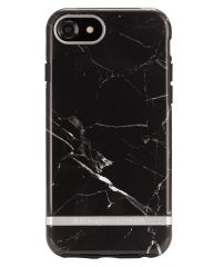 Richmond And Finch Black Marble - Silver iPhone 6/6S/7/8 Cover 