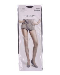 Decoy Silk Look (15 Den) Antracit 2-Pack Knee High One Size