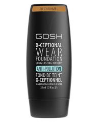 Gosh X-Ceptional Wear Foundation Long Lasting Makeup 20 Caramel