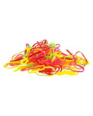 Beauty Flow Silicone Elastics 400 Pieces Multi Neon