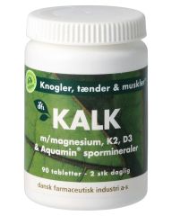 Berthelsen Naturprodukter - Kalk Med Magnesium, K2, D3, Aquamin