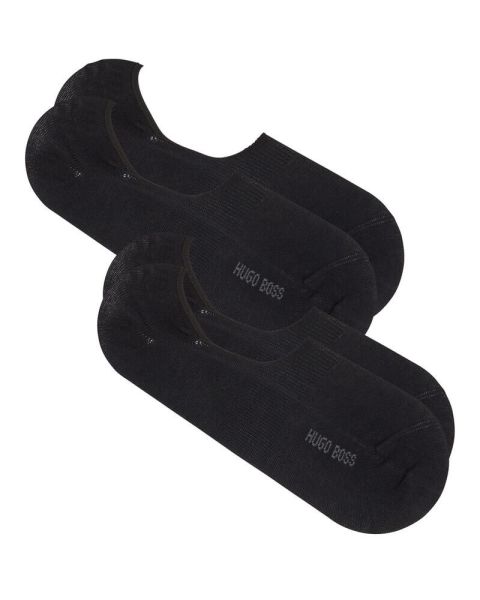 Boss Hugo Boss 2-pack Shoeliner Finest Soft Cotton Black Str 45-46