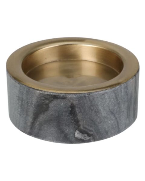 Excellent Houseware Marmor Lysholder Mørk 10Ø