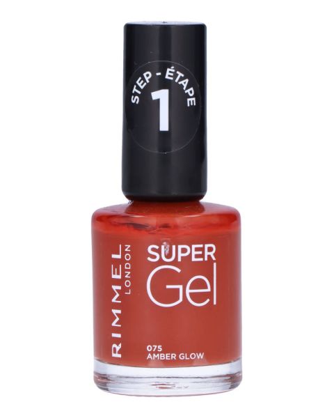 Rimmel London Super Gel 075 Nail Polish Amber Glow Rimmel London Super Gel 075 Nail Polish Amber Glow