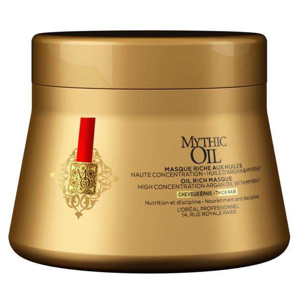 Loreal Mythic Oil Masque - Tykt Hår (Rød) (U)