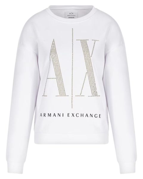 Armani Exchange Woman Sweatshirt White Str. XL
