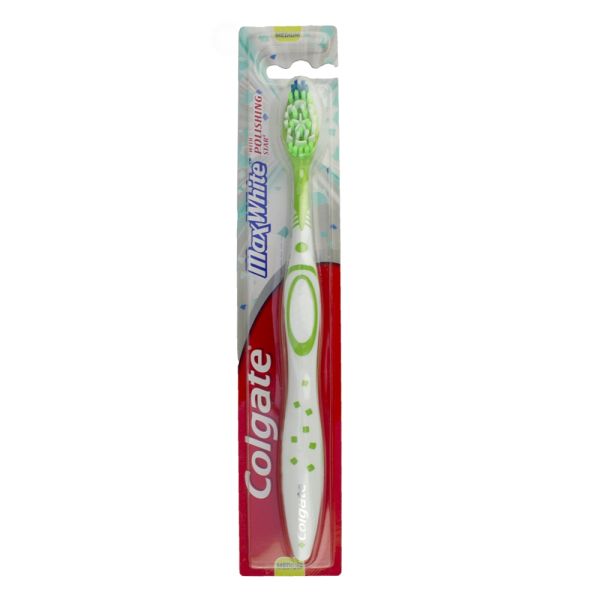 Colgate MaxWhite Tandbørste - Medium - Grøn