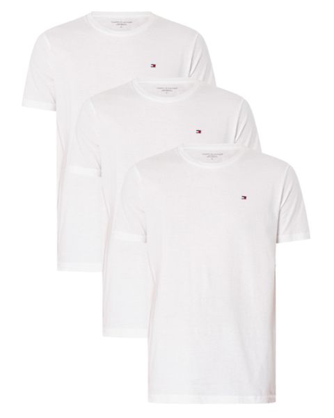 Tommy Hilfiger Cotton Crew Neck Tee 3-Pack Hvid Str. XL Tommy Hilfiger Cotton Crew Neck Tee 3-Pack Hvid Str. XL