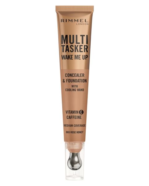 Rimmel London Multi-Tasker Wake Me Up Concealer & Foundation 065 Rose Honey Rimmel London Multi-Tasker Wake Me Up Concealer & Foundation 065 Rose Honey