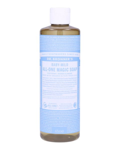 Dr. Bronner's Pure-Castile Soap Baby-Mild (Unscented)