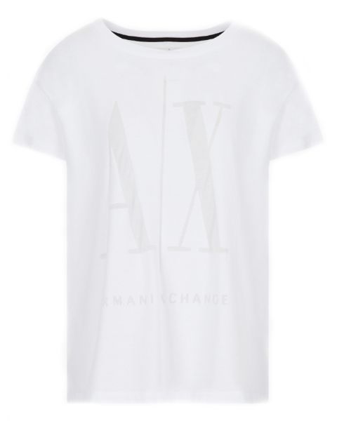 Armani Exchange Icon Period Women T-Shirt Hvid Str. L