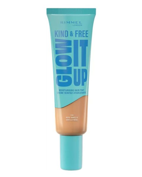 Rimmel London Kind & Free Glow It Up Moisturising Skin Tint 150 Rose Vanilla Rimmel London Kind & Free Glow It Up Moisturising Skin Tint 150 Rose Vanilla