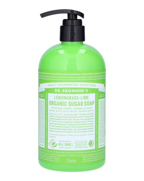 Dr. Bronner's Organic Pump Soap Lemongrass-Lime