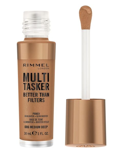 Rimmel London Multi Tasker Better Than Filters Primer Highliger + Glow Booster 006 Medium Deep