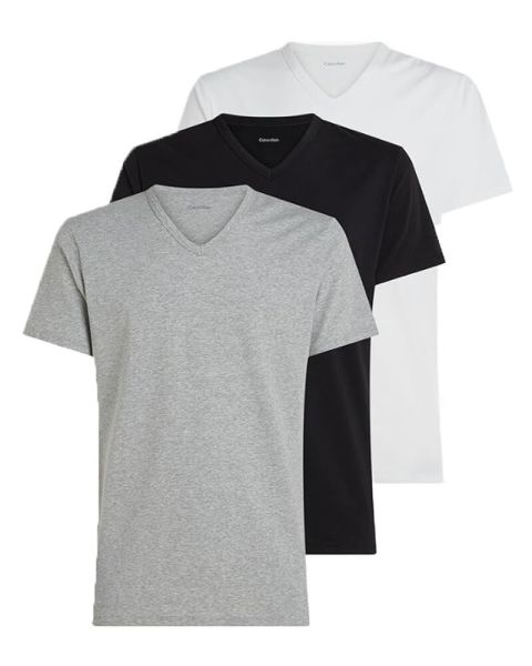 Calvin Klein Slim Short Sleeve V-Necks T-Shirts 3-Pack Str. L
