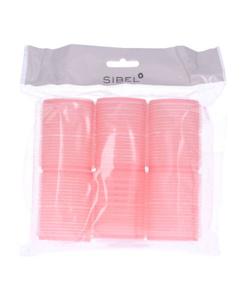 Sibel Velcro Curlers Roller Pink 43mm