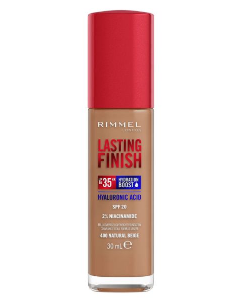 Rimmel London Lasting Finish Foundation 400 Natural Beige Rimmel London Lasting Finish Foundation 400 Natural Beige