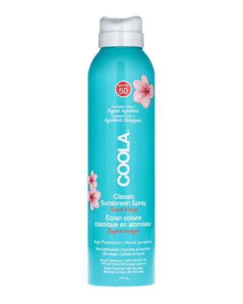 COOLA Classic Suncreen Spray Guava Mango SPF 50