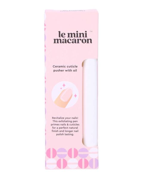 Le Mini Macaron Ceramic Cuticle Care Tool With Oil Le Mini Macaron Ceramic Cuticle Care Tool With Oil