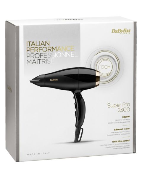 Babyliss Hårtørrer Super Pro 2300 6714E (Stop Beauty Waste)