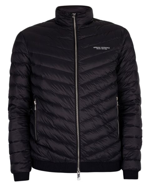 Armani Exchange Down Jacket Black/Melange Grey M