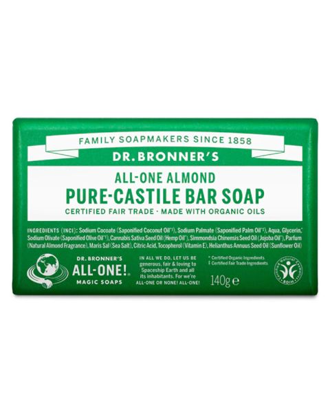 Dr. Bronner's Pure-Castile Bar Soap Almond