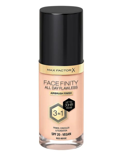 Max Factor Facefinity All Day Flawless 3In1 Foundation N55 Beige Max Factor Facefinity All Day Flawless 3In1 Foundation N55 Beige