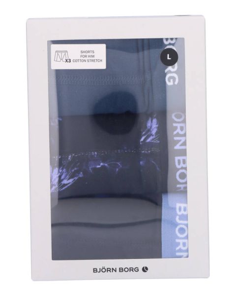 Björn Borg Cotton Stretch Shorts 3-Pack Str. L