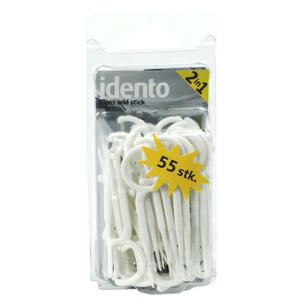 Idento Floss and Stick 2 in 1 (Assorteret)