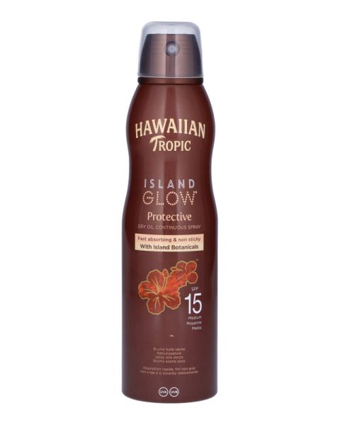 Hawaiian Tropic Island Glow Protective Dry Oil Spray SPF 15