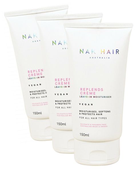 3 x NAK Repl Ends Leave-in Moisturiser