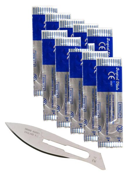 10 x 5 stk Sibel Swann-Morton Surgical Blades No.24