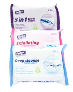 Purex Facial Wipes MIX 6 x 25stk