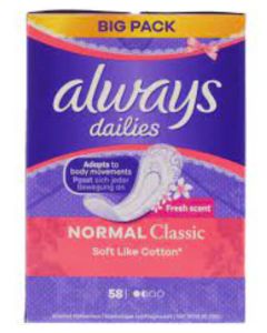 Always Dailies Normal Classic Fresh Scent