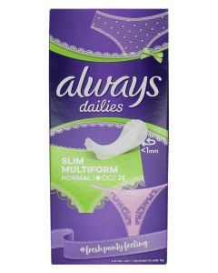 Always Dailies Slim Multiform Panty Liners Normal