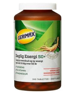 Gerimax Ginseng Daglig Energi 50+