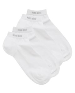 Boss Hugo Boss 2-pack ankelstrømper str. 39-42 - Hvid 