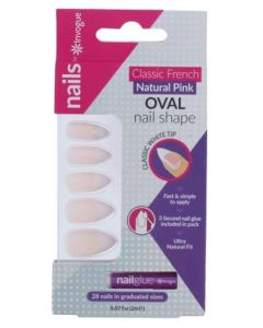 Invogue Classic French Natural Pink Oval 