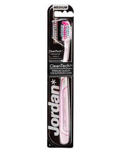 Jordan CleanTech Medium Tandbørste Rosa