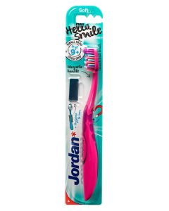 Jordan Hello Smile Tandbørste Soft Pink