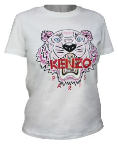 Kenzo Tiger Womans T-shirt White/Red L